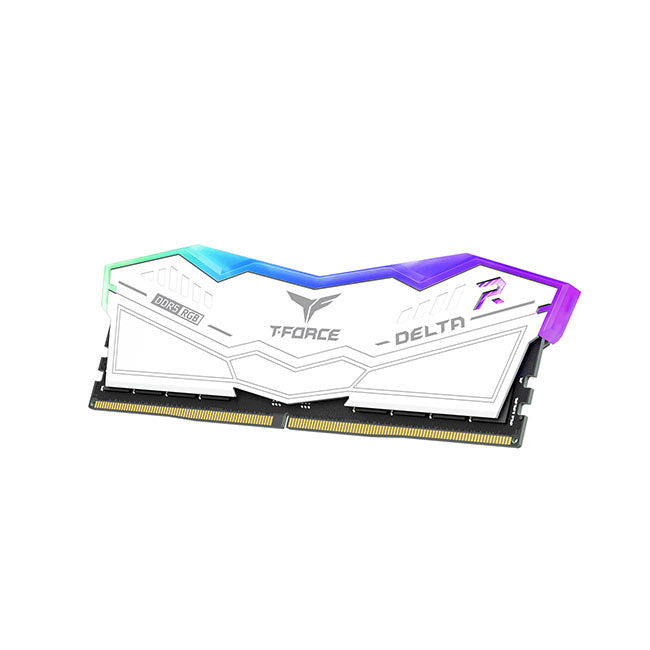 Memoria RAM Team Group Delta TUF Gaming Alliance RGB DDR5, 5200MHz, 16GB, CL40, XMP/EXPO, Blanco