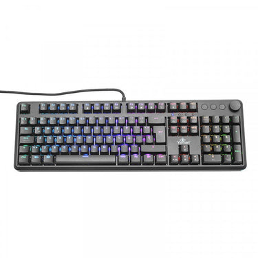 Teclado Gamer Yeyian Asward Series 3000 RGB, Teclado Mecánico, Switch Red, Alámbrico, Negro (Español)