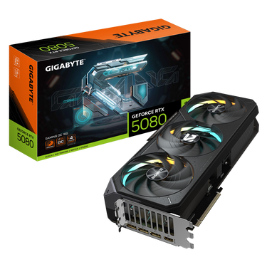 Tarjeta de vídeo Gigabyte GeForce RTX™ 5080 GAMING OC 16G CI Express 5.0 x16 . GV-N5080GAMING OC-16GD