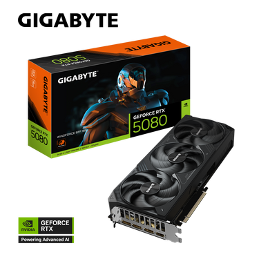 Tarjeta de Vídeo Gigabyte GeForce RTX™ 5080 WINDFORCE SFF 16G PCI Express 5.0 x16 GV-N5080WF3-16GD