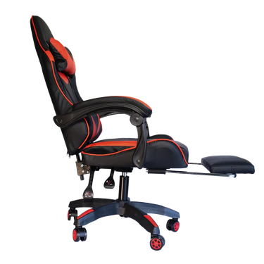 Silla Gamer SiGamers Reclinable Ergonomica con Reposapiés Color Rojo
