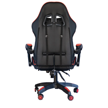 Silla Gamer SiGamers Reclinable Ergonomica con Reposapiés Color Rojo