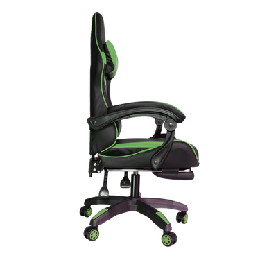 Silla Gamer SiGamers Reclinable Ergonomica con Reposapiés Color Verde