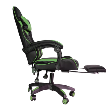 Silla Gamer SiGamers Reclinable Ergonomica con Reposapiés Color Verde