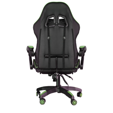 Silla Gamer SiGamers Reclinable Ergonomica con Reposapiés Color Verde
