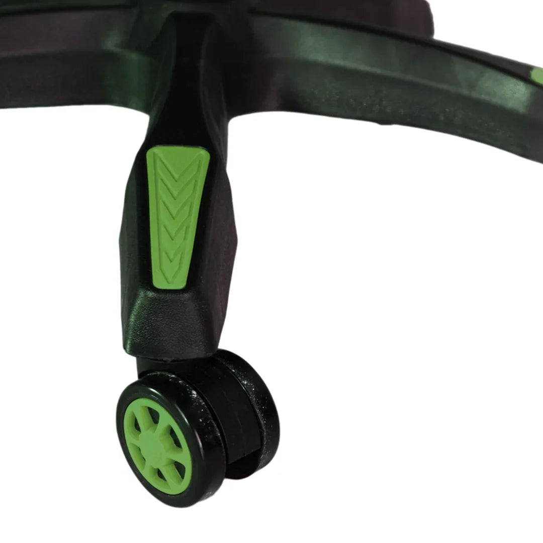 Silla Gamer SiGamers Reclinable Ergonomica con Reposapiés Color Verde