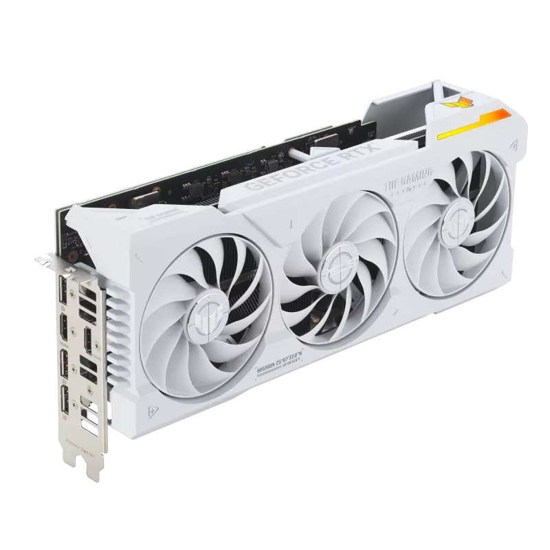 Tarjeta de Video ASUS TUF Gaming GeForce RTX 4070 Ti Super BTF White Edition / 16GB GDDR6X / NVIDIA DLSS 3 / PCIe 4.0 / 2xHDMI 2.1a / 3xDisplayPort 1.4a / TUF-RTX4070TIS-16G-BTF-WHITE