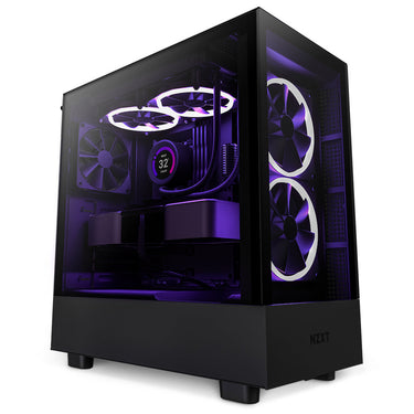 Gabinete NZXT H5 Elite / Negro / C/Ventana / Midi-Torre / Cristal Templado / RGB / ATX / USB 3.2 / CC-H51EB-01