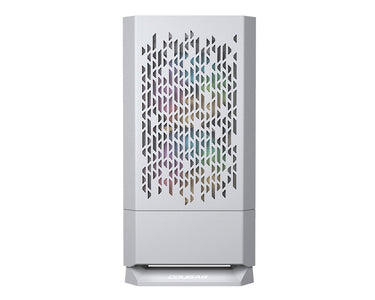 Gabinete Cougar MG140 AIR RGB/Mini Tower/Con Ventana/Sin Fuente/USB 3.0/Color Blanco/Micro ATX/Mini-ITX, 385JM80.0002